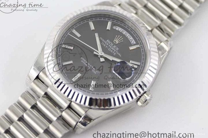 AAA Replica Watches Practical Best on 904L SS A Day TWF Bracelet Date 40mm SS Steel Grey 2358 Dial 1:1 Edition 0102